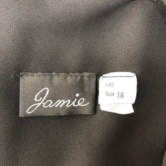 Jamie Sheer Chiffon Long Sleeve Pleated Dress CIKS - Picture 3 of 6